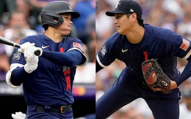 【MLB】大谷翔平、初の球宴二刀流は5回で交代　投手は160キロ超連発3者凡退、打者はニゴロ＆一ゴロ