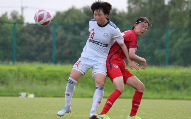 [女子サッカー]後半すぐ雷雨により試合終了で日大にドロー