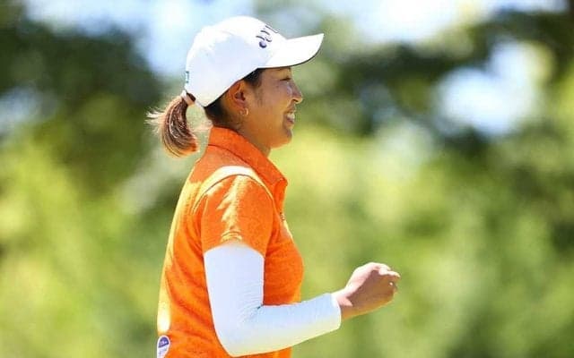 若林舞衣子が出産後初V　ツアー新85ホール連続ボギーなし、2週連続のプレーオフで雪辱