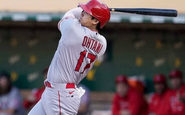 【MLB】大谷翔平、衝撃186kmの弾丸二塁打！　走者憤死も米記者反応「煙が出る」「速度!!!」