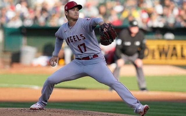 【MLB】大谷翔平、メジャー自己最多5勝目ならず　打撃は1安打で打率.277、右翼守備も8回で交代