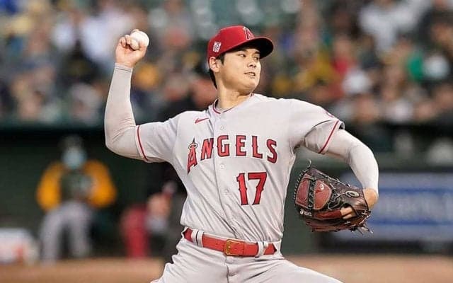 【MLB】大谷翔平、米自己最多5勝目お預け　6回8K無失点→右翼守備へ　打席では187キロ二塁打