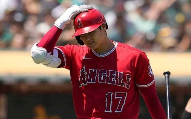 【MLB】大谷翔平も首傾げて険しい表情　“誤審疑惑”に解説も苦言「30cmは離れていた」