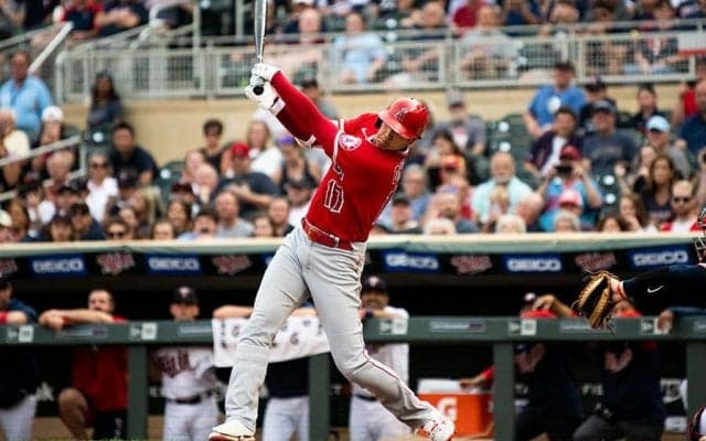 【MLB】大谷翔平、2試合連続の1試合3三振　前田健太との2年ぶり直接対決は3タコ2三振