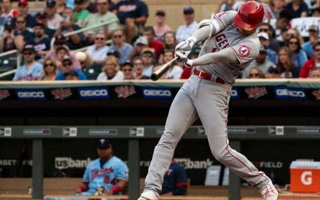 【MLB】大谷翔平、元同僚シモンズの好守に安打を阻まれる　第1打席では183キロの痛烈二塁打
