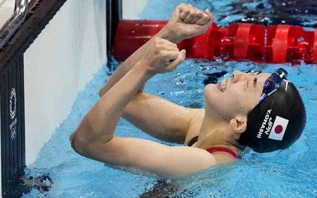 大橋悠依が歓喜の金メダル　競泳陣1号「夢みたい」「泳ぎが楽しい、それが自分の全て」