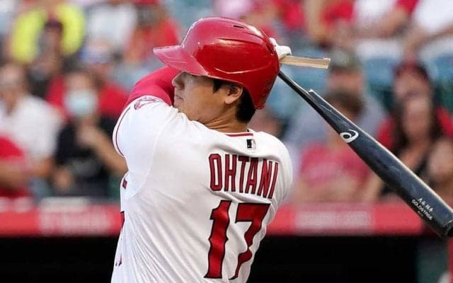 【MLB】大谷翔平、折れたバットの音が凄い　右前打に米解説者は驚嘆「うう！スペシャルだ！」