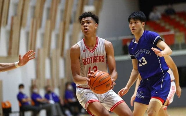 得点源として奮闘した開志国際の介川アンソニー翔…「ウインターカップは優勝したい」