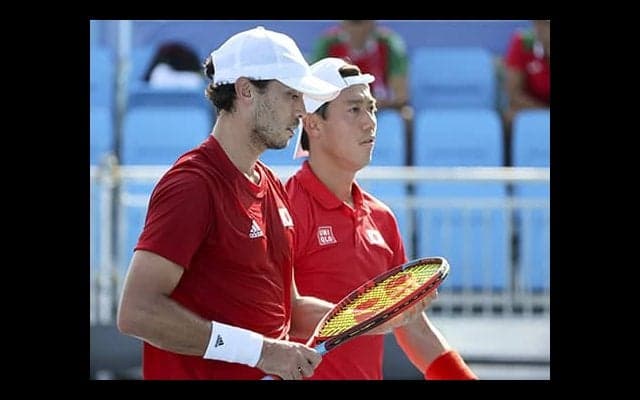 錦織/マクラクラン組、4強ならず