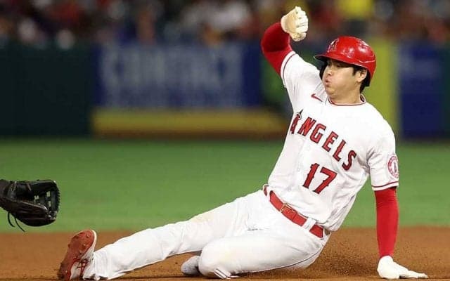 【MLB】大谷翔平は「とても速い」　デカいストライド飛ばして二盗、今季15個目を米記者称賛