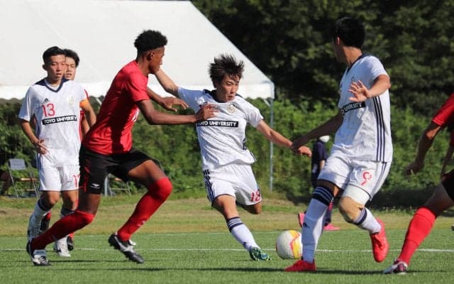 [男子サッカー]攻守奮闘で駒大完封撃破！　来る後期へ向け大きく弾みつける　