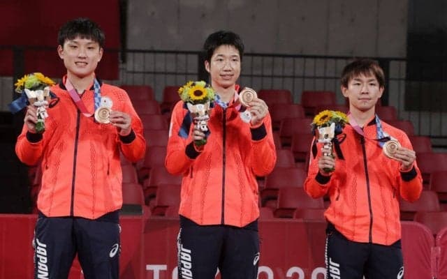 【五輪卓球】男子日本が銅獲得　日本代表、全選手がメダル獲得で閉幕