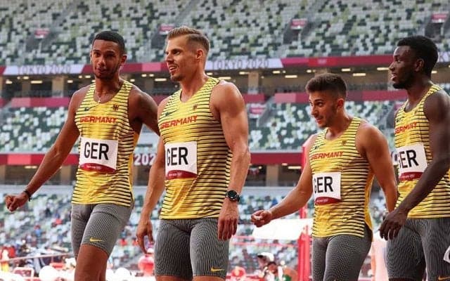 「ジョジョ立ちしてたよね」　400mリレー、ドイツの入場パフォが「キレキレ」と話題