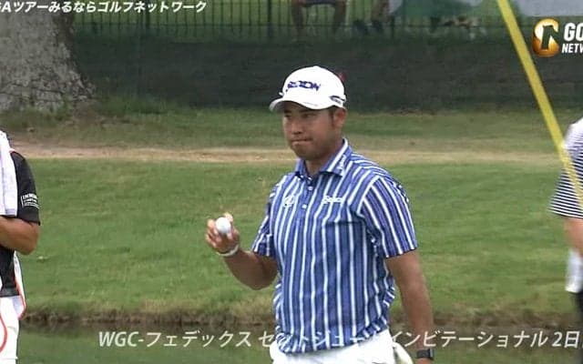 【動画】松山英樹、4番でチップインバーディなど「69」を記録