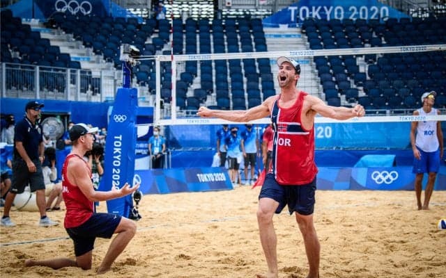 東京2020オリンピック　ビーチバレーボール男子　ノルウェー代表が初の金メダル