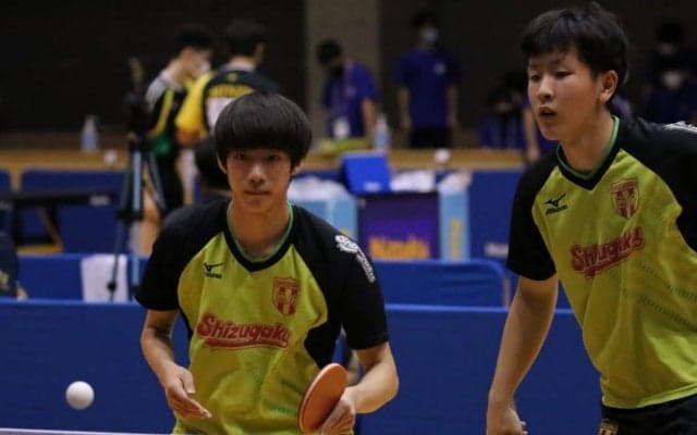 鈴木・田中(静岡学園)、ノーシードから3連勝　“左左ペア”の活躍も＜卓球・インターハイ複結果＞