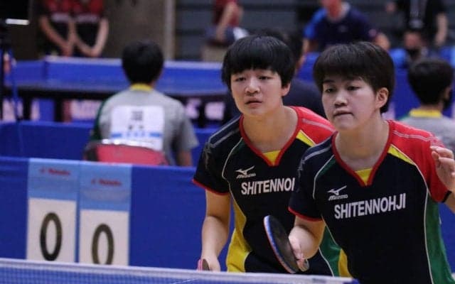 女子ダブルス3回戦終了　大藤・横井(四天王寺)らがベスト16進出＜卓球・インターハイ複結果＞