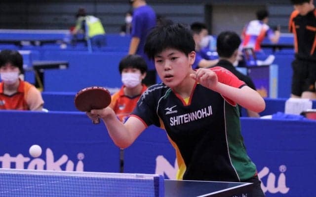 四天王寺、オールストレートで快勝　決勝は四天王寺vs明徳義塾＜卓球・インターハイ女子学校対抗＞