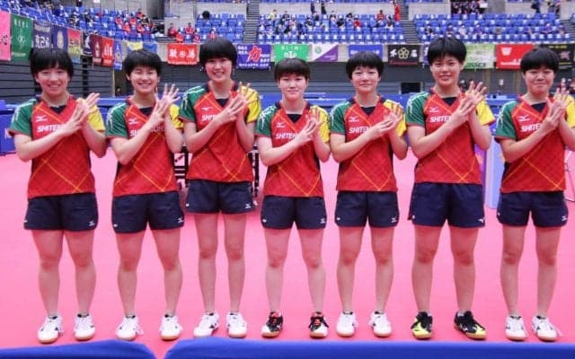 女子学校対抗は四天王寺が8連覇　1試合も落とさない完全優勝＜卓球・インターハイ＞