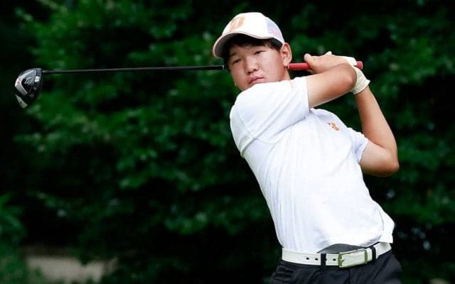 男子は埼玉栄高1年・佐藤快斗が単独首位　日本ジュニアゴルフ選手権