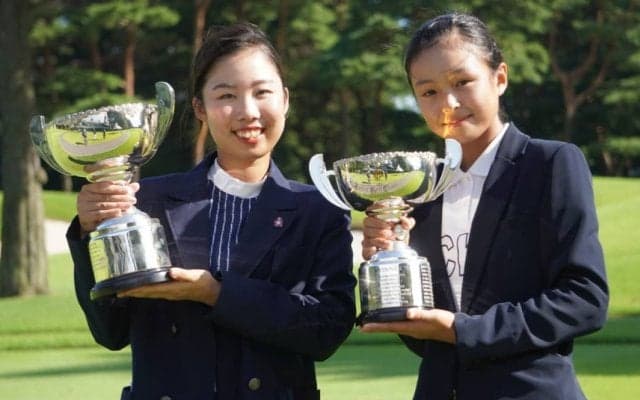 女子はプレーオフで決着　越田泰羽、萩生田みらんが優勝