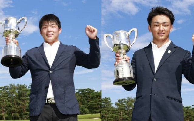 大嶋港、丸尾怜央が日本ジュニアゴルフ選手権のタイトル獲得