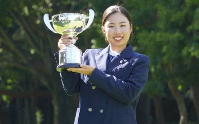 越田泰羽「楽しくできました」　人生3回目のプレーオフで日本ジュニア制覇