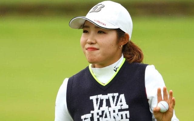 古江彩佳、雨のなかノーボギーで猛チャージ「凄く良かった」