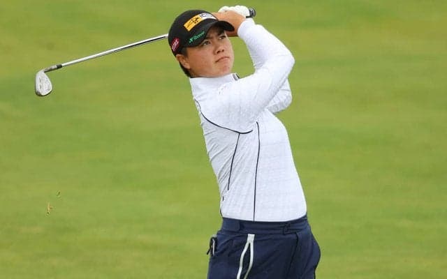 27位タイの笹生優花、最終日は「楽しんで試合を終われたら」