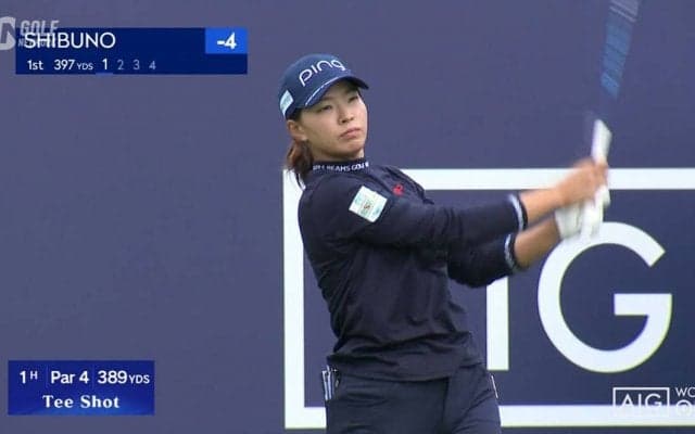 【動画】2019年覇者・渋野日向子は5差18位で最終Rへ
