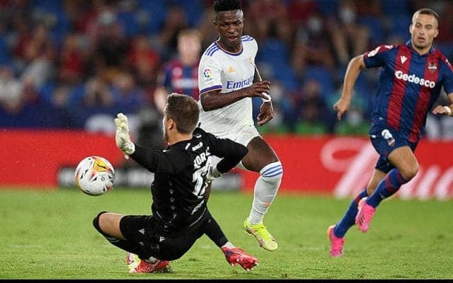 マドリーが壮絶ドロー!　ベイル復帰弾にヴィニシウス2戦連発も終盤に本職GK不在となったレバンテに勝ち切れず…《ラ・リーガ》