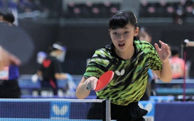 張本智和の妹・美和、快勝で3回戦へ　女子シングルス2回戦結果＜卓球・全中＞