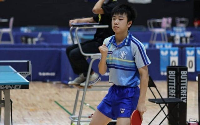 島根のサウスポー・小野、団体優勝メンバー下し8強入り＜卓球・全中男子単4回戦結果＞