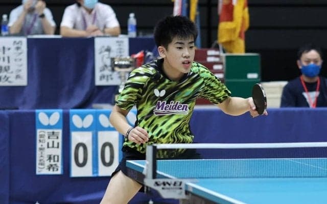 団体優勝の名電から吉山、坂井が準決勝に＜全中男子シングルス準々決勝＞
