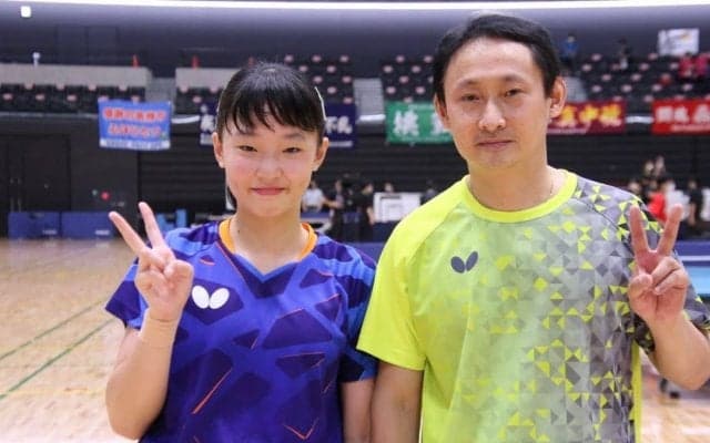 張本美和、中1で全中優勝　兄の五輪試合を「見た甲斐あった」＜全中女子シングルス決勝＞