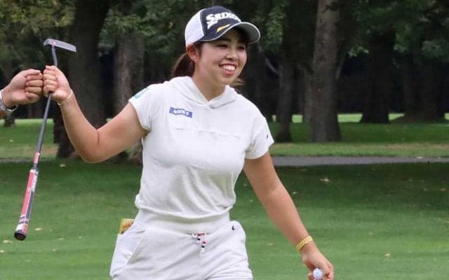 身長150cmで最長コース攻略へ　好ショット連発の20歳山下美夢有「決めたらすぐ打つ」