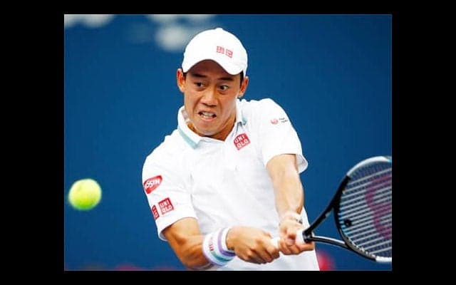 錦織練習 全米はジョコの山