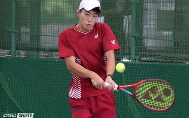 またしても届かなかったあと１勝　丹下は慶大の次期エースに完敗で優勝逃す（男子シングルス決勝）