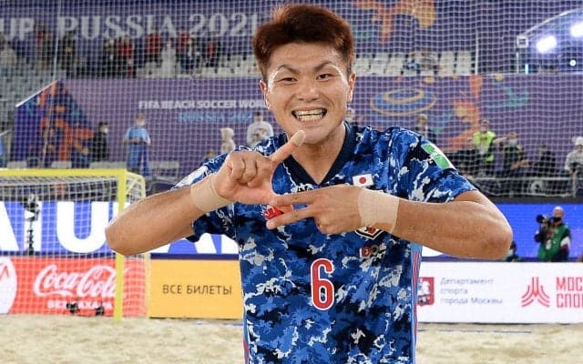初のW杯決勝進出のビーチサッカー代表、準決勝ハットトリックのFP赤熊拓也「しっかり得点王と世界一を狙ってがんばります」