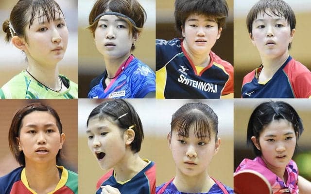 世界卓球選考合宿 女子は早田ひな、佐藤瞳、長﨑美柚ら8人が決勝リーグ進出