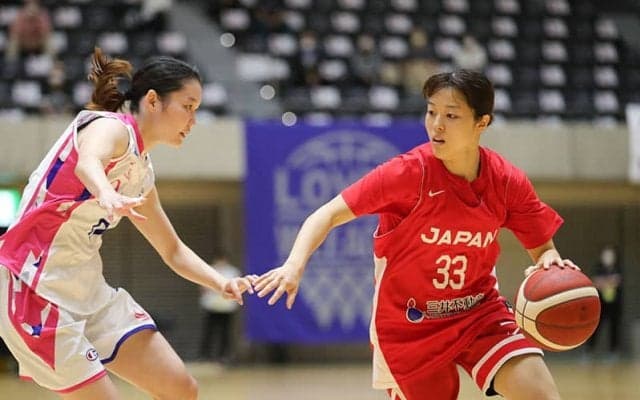 女子日本代表がシャンソン化粧品に辛くも勝利…山本麻衣が4本の3P含む18得点の活躍