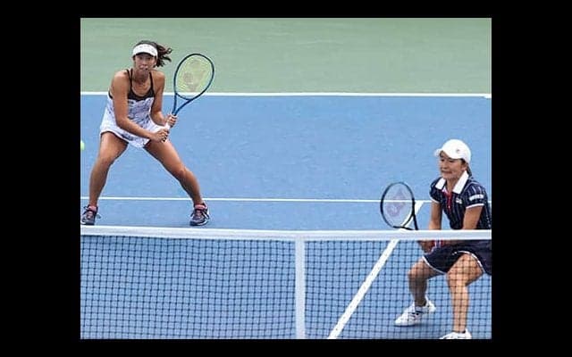 青山/柴原ペア 全米16強