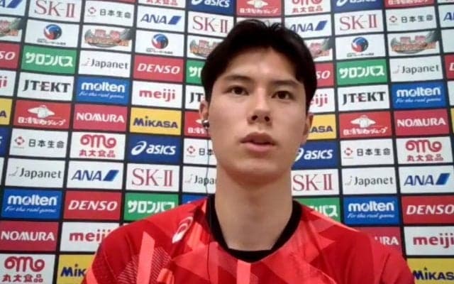 男子日本代表　中垣内監督と石川主将、髙橋選手が会見