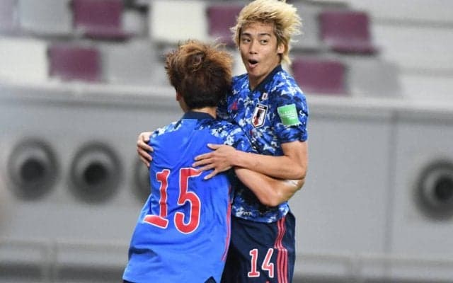 決勝点をアシストの伊東純也「最後のアイデアの部分はもう少し必要」、サウジ戦は出場停止も「チームのサポートをしたい」