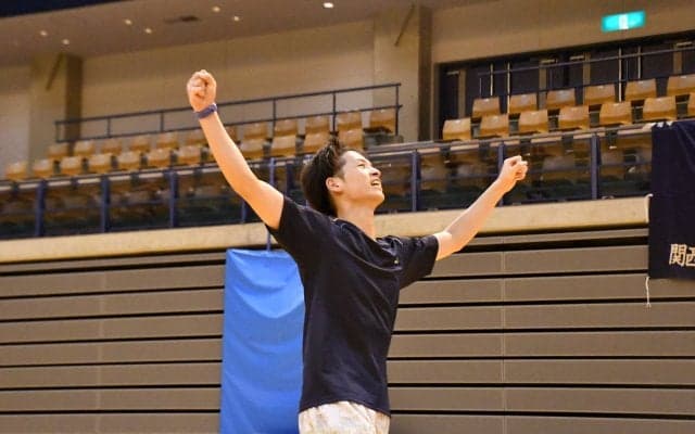 【バドミントン部男子】立命大に３ー２で勝利し、上位リーグ進出！