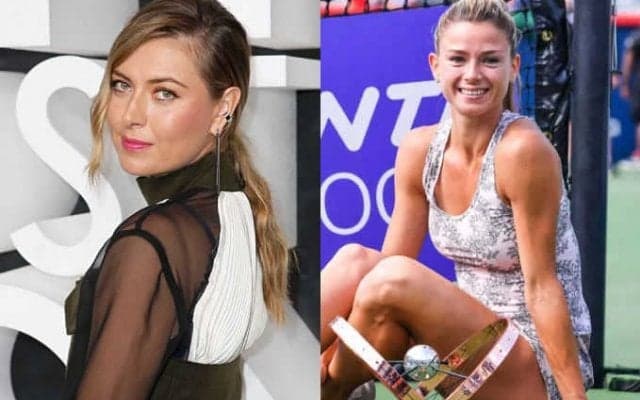 シャラポワとジョルジがベネチア映画祭来訪、レッドカーペットのドレス姿を投稿