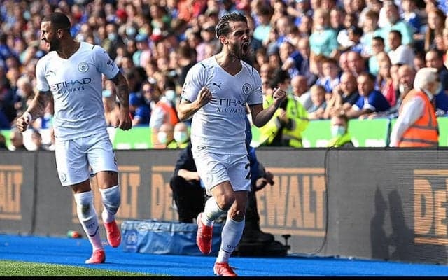 ベルナルド・シウバが決勝弾!　シティがレスター撃破で3戦連続完封勝利《プレミアリーグ》