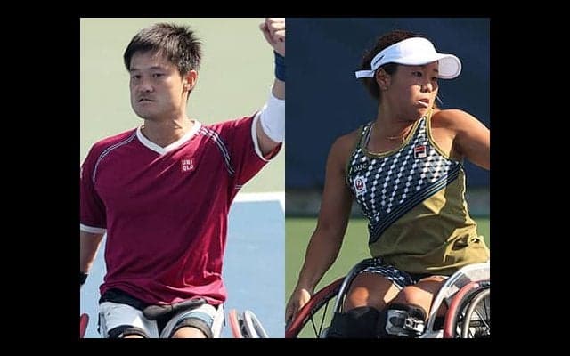 国枝慎吾と上地結衣 複で準V