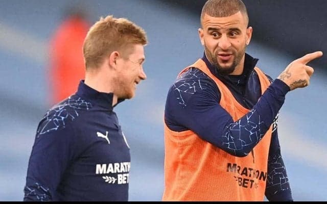 ウォーカーのスピードが…サッカーゲームの能力値“ドッキリ”にデ・ブライネが爆笑「この男は世界で最も速いんだよ」