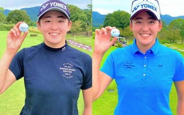 双子の岩井明愛＆千怜が住友ゴム工業とボール契約発表　ダンロップは松山英樹らも愛用